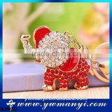 Unique Fashion Cute Crystal Elephant Keychain Rhinestone Animal Key Chains Ring Holder for Women Jewelry K0080                        
                                                Quality Choice