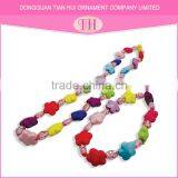 Beautiful China Small Beads Necklace Fancy Bracelet for Girls Nigerian Beads Jewelry Set thumbnail-2