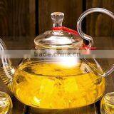 OEM Hot Sale Good Design Tea Pot Glass Stainless Steel Spring Filter thumbnail-1