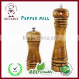 Wood Pepper Mill Set- 5" and 8"High