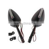 Soto Racing - Aluminum CNC Motorcycle Rearview Side Mirror With Turn SIGNALS LIGHT INDICATORS thumbnail-1