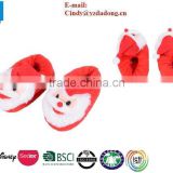 Children Toddler Kids Winter Warm Father Christmas Santa Slippers Shoes Red