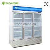 Upright Glass Door Refrigerator