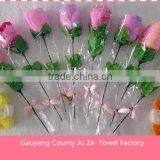 Rose Flower Shaped Towel Cake