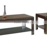 wholesale MDF with double melamine square coffee table in cherry