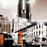 3D Lenticular Poster of Building