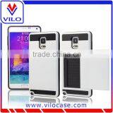 Cheapest With Hgih Quality Card Holder Tpu+pc 2 in 1 Hard Back Case for Samsung Note 4 thumbnail-2