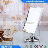 Beelee 8'' Fashionable Rectangle Brass 2 Face Cosmetic Mirror thumbnail-3