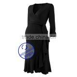 Best Selling Fabulous Design High Quality Black Maternity Dress for Maternity Women thumbnail-4