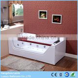 Chinese sexy tempered glass side acrylic massage bathtubs