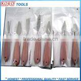 Professional Wooden Handle Small Knife Stainless Steel Trowel for Oil Painter