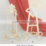 Brass display stand, silver easel stand, display stands