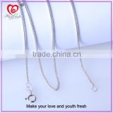 2015 Fashion handmade jewelry pure silver chain necklace wholesale pure silver chain necklace