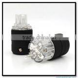 OEM/ODM Made Silver Plated Pure Copper European Hifi Power Audio Power Connectors thumbnail-4