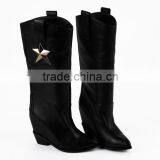 Top-quality Real Leather Black Women Over Knee Boots thumbnail-1