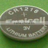 CR1216 Lithium Battery 3V Button battery Eunicell
