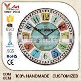 Embroidery Design Oem Old Fashioned Vintage Clock Wall 2016