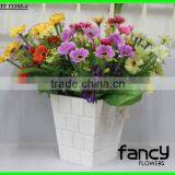 2013 New Arrival 14 Heads Small Bilk Artificial Ginger Daisy Flowers Making for Weding&holiday Decoration