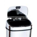 8 10 13 Gallon Infrared Touchless Dustbin Stainless Steel Waste Bin Auto Beautiful Garbage Cans SD-007 thumbnail-5