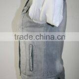 Women Jeans Jacket With White PU Jacket 2016 New thumbnail-4