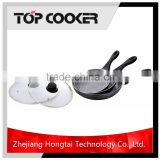 Forged Aluminum Marble Coating Fry Pan set w/lid