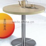 metal frame table round melamine coffee table YT18M