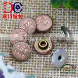 SGS Fashion Metal Jean Rivet With Embossed Logo Rivet Stud for Shoes thumbnail-2