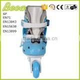 Foshan Factory Sales Pvc Wheel 608 Bearing Blue Kids Roller Skate With Flashing Quality Choice thumbnail-4