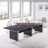 L Shape Laminated Simple Work Room Factory Modular Conference Room Table thumbnail-6