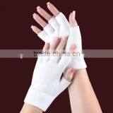 Health Care Moisture Gel Fingerless Spa Gloves, Gel Cotton Fingerless Gloves thumbnail-1
