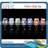 Colorful glass drip tips from Dovic factory