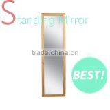 Full Length Wood Framed Wall Mirror thumbnail-1
