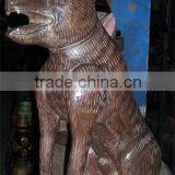 Wooden Wolf At Buy Best Prices on India Arts Palace thumbnail-1