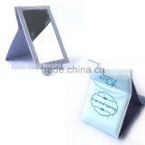 Luxury Promotion Gift Satin Mini Standing Mirror Emboidery LOGO thumbnail-2