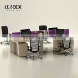 MDS unique space saving office industrial 6 seater workstation