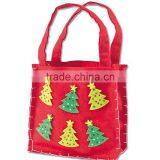 Christmas Holiday Red White Felt Stocking - Red Text - Names Female Car-Cat - Caroline thumbnail-3