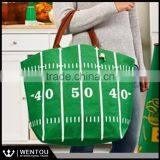Personalized Canvas Football Tote Bag thumbnail-2