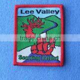 Customized Garment Woven Badges With Thick Border thumbnail-1