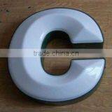 Thermoformed Acrylic Sureface LED Letter Sign-Surface Illuminated Painted Sheet Metal Side,Vaccum Fromed Letter