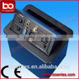 Desktop Power Pop Up Outlets With Bottom Interface Connection for Office Tabletop AV Socket thumbnail-5