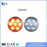 12Volt 4" Round Led Strobe Light Red/blue/amber/green/white 18 Flashing Warning Lights LTDG95 thumbnail-1