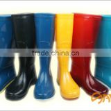 New waterproof factory price 40CM black pvc rain boot, workwear boots, slip on work boots SA-9807