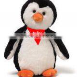 Logo Imprinted Custom Plush Stuffed Penguin White Black Embroidery Beanbag Mascot Scarf Band T-shirt Bandana Animal Toys thumbnail-1