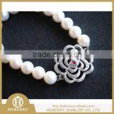 New Design Jewelry Pearl Bead Bracelet With 925 Sterling Silver Buckle for Wedding Gift thumbnail-3