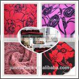 Grey Square Pattern Flock Print Fabric /flocking Fabric and Textile /flocked Upholstery Fabric for Antique Furniture thumbnail-2