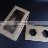 2016 2-pack Food Grade Kraft Paper Cupcake Box With Window thumbnail-2