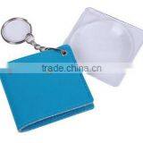 New Style Fashion Optical Instruments Magnifying Glass Key Chain Glass Magnifiers Blank Customized Logo Metal Key Chains thumbnail-1