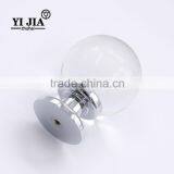 Oversize Globe Shiny Clear Brass Metal Crystal Glass Knobs thumbnail-2