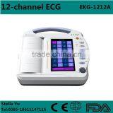 Digital 12-channel Touch Screen Color LCD Electrocardiograph Portable ECG EKG Machine thumbnail-1