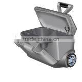 OEM Blowmolding Supermarket Plastic Shopping Basket Cart. thumbnail-2